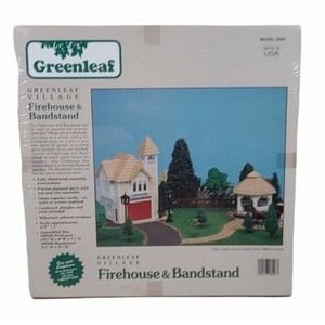 Vintage Village Firehouse and Bandstand Kit Model 8026 NEW SEALED